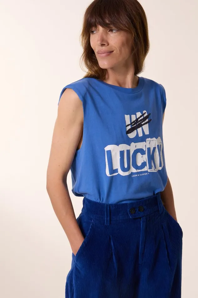 TShirts and Tops Women Leon and Harper Dode Un Tank Top Blue