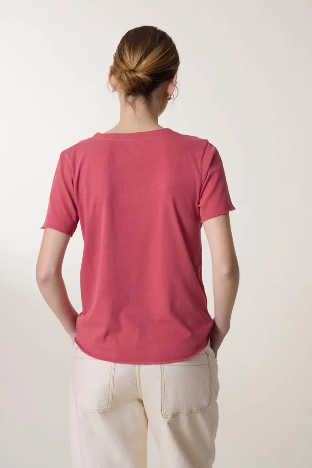 TShirts and Tops Women Leon and Harper Tizia Beads Tshirt Coral