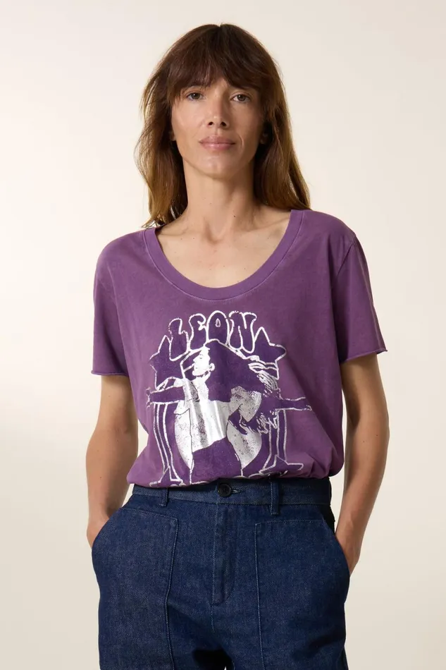 TShirts and Tops Women Leon and Harper Tizia Leon TShirt Purple