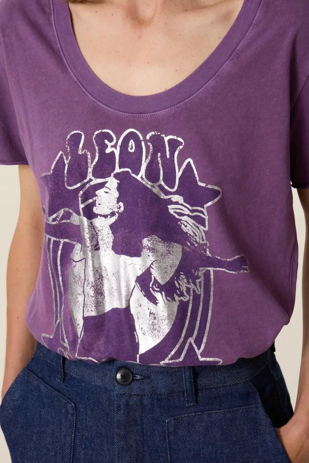 TShirts and Tops Women Leon and Harper Tizia Leon TShirt Purple