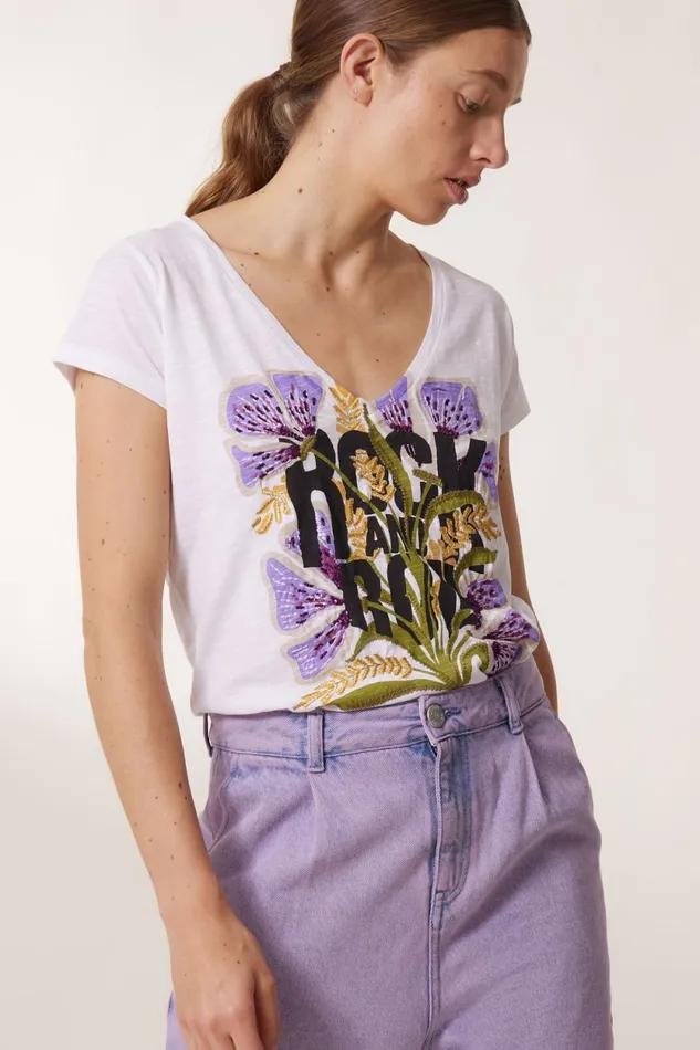 TShirts and Tops Women Leon and Harper Tonton Tulip TShirt White