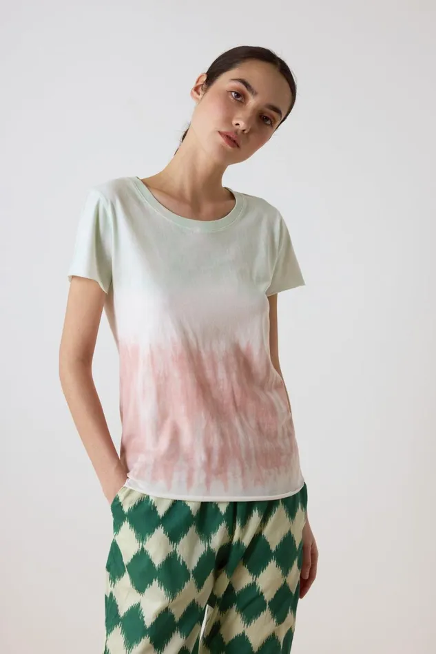 TShirts and Tops Women Leon and Harper Toro Rainbow P23 TShirt Green