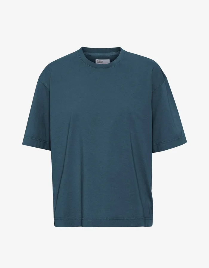 TShirts Colorfulstandard Women Oversized Organic TShirt 8211 Petrol Blue