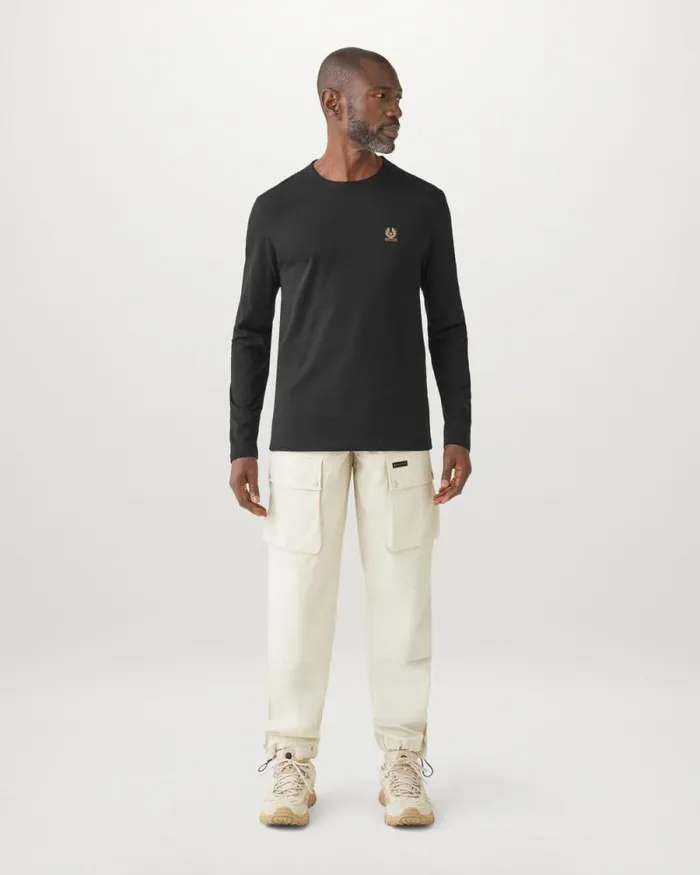 TShirts Men Belstaff Belstaff Long Sleeved TShirt Black TShirts Men Belstaff Belstaff Long Sleeved TShirt Black