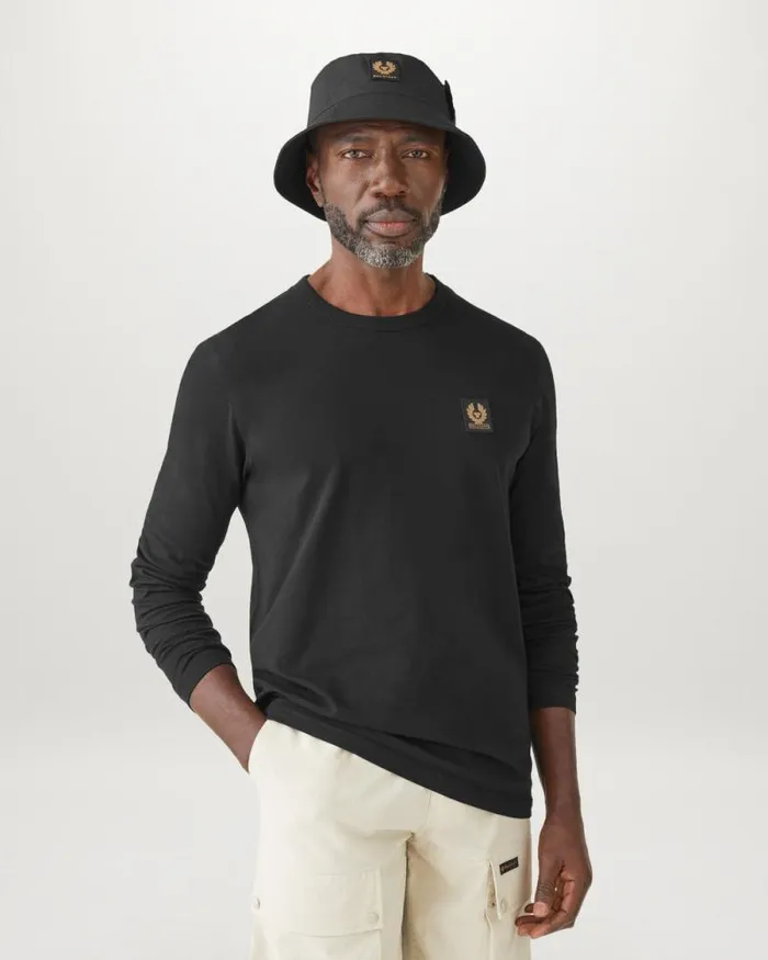TShirts Men Belstaff Belstaff Long Sleeved TShirt Black TShirts Men Belstaff Belstaff Long Sleeved TShirt Black