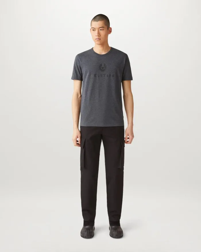 TShirts Men Belstaff Belstaff Signature TShirt Charcoal Heather