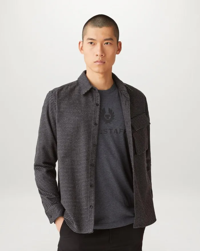 TShirts Men Belstaff Belstaff Signature TShirt Charcoal Heather