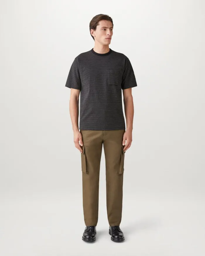 TShirts Men Belstaff Drum TShirt Black Charcoal
