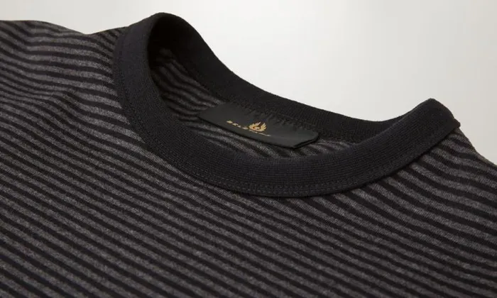 TShirts Men Belstaff Drum TShirt Black Charcoal