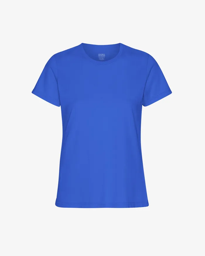 TShirts Women Colorfulstandard Women Light Organic Tee 8211 Sapphire Blue