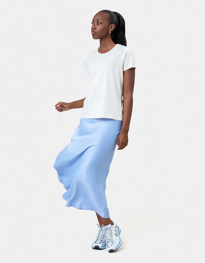 TShirts Women Colorfulstandard Women Light Organic Tee 8211 Sapphire Blue