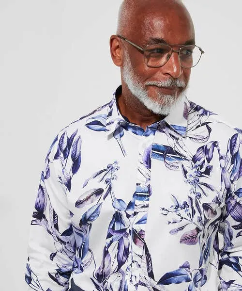 Tailoring Apparel Joebrowns Fantastic Floral Shirt Purple Tailoring Apparel Joebrowns Fantastic Floral Shirt Purple