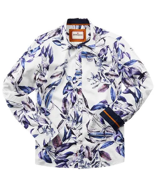 Tailoring Apparel Joebrowns Fantastic Floral Shirt Purple Tailoring Apparel Joebrowns Fantastic Floral Shirt Purple
