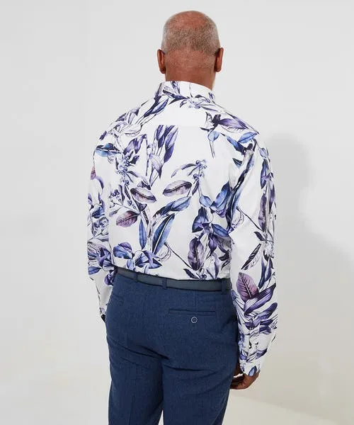 Tailoring Apparel Joebrowns Fantastic Floral Shirt Purple Tailoring Apparel Joebrowns Fantastic Floral Shirt Purple