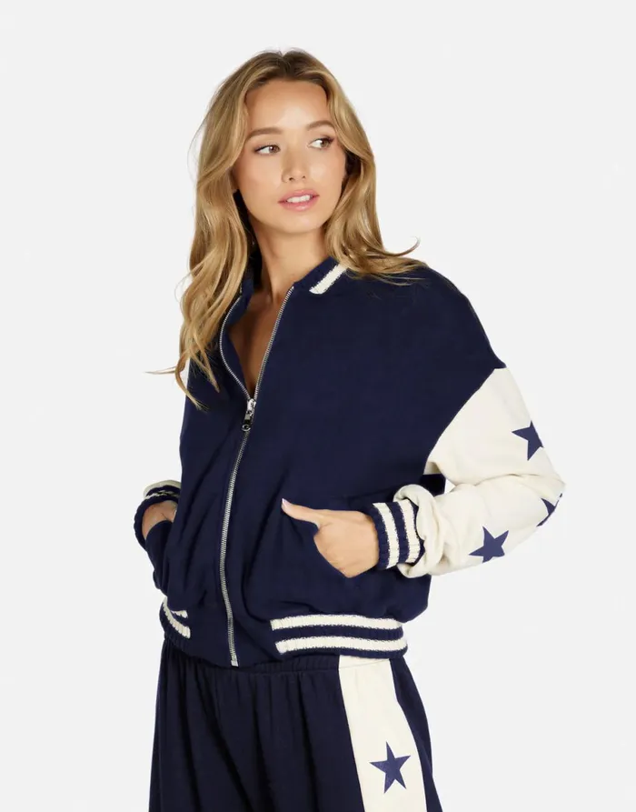 Taissa Stars Navy Bone Women039s Lauren Moshi Jackets