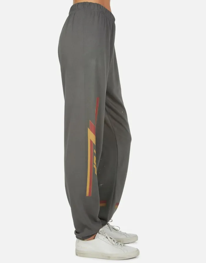 Tanzy ZZ Top Eliminator Vintage Onyx Women039s Lauren Moshi Long Sweatpants
