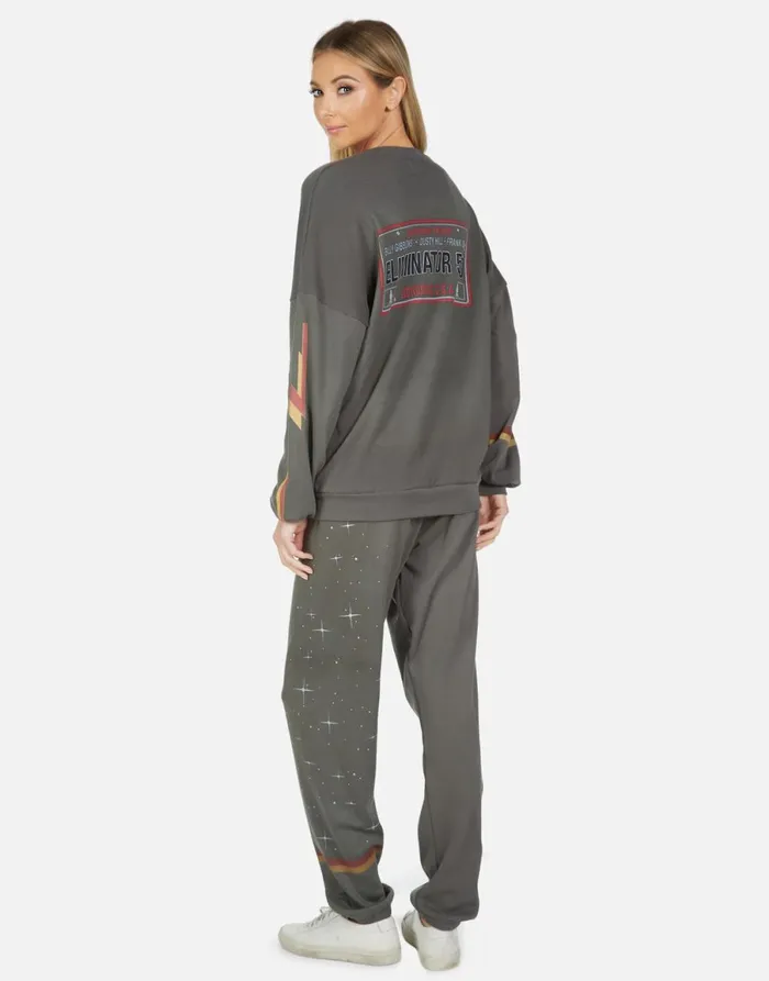 Tanzy ZZ Top Eliminator Vintage Onyx Women039s Lauren Moshi Long Sweatpants