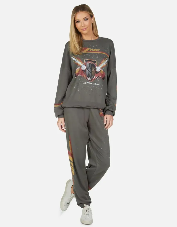 Tanzy ZZ Top Eliminator Vintage Onyx Women039s Lauren Moshi Long Sweatpants