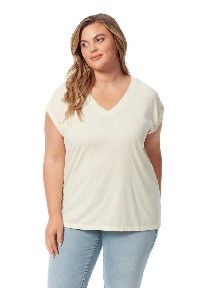 Tees Clothing Jessica Simpson Amory Tee In Parchment