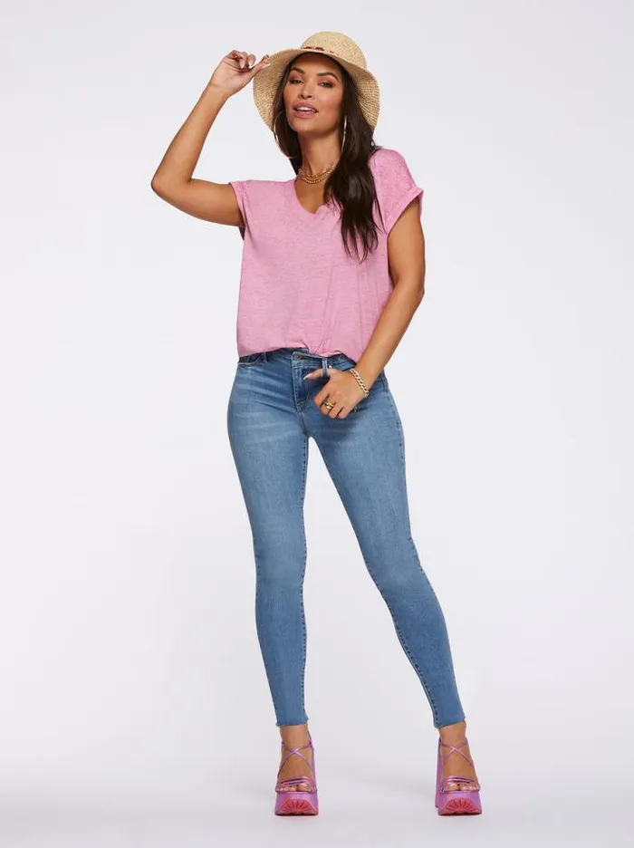 Tees Clothing Jessica Simpson Amory Tee In Wild Rose
