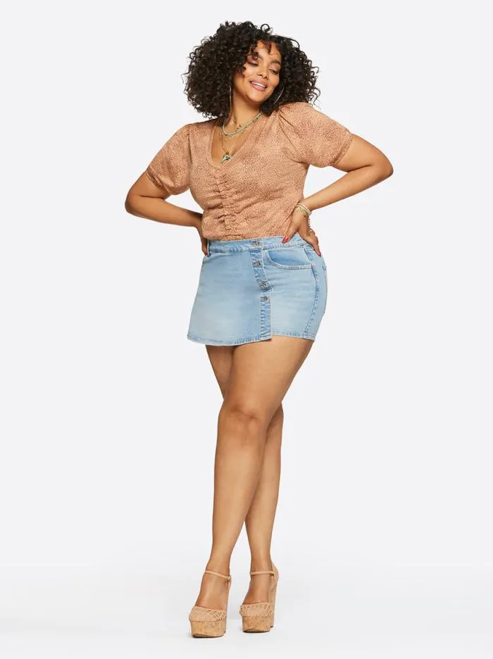 Tees Clothing Jessica Simpson Murphy Tee In Winding Leopard