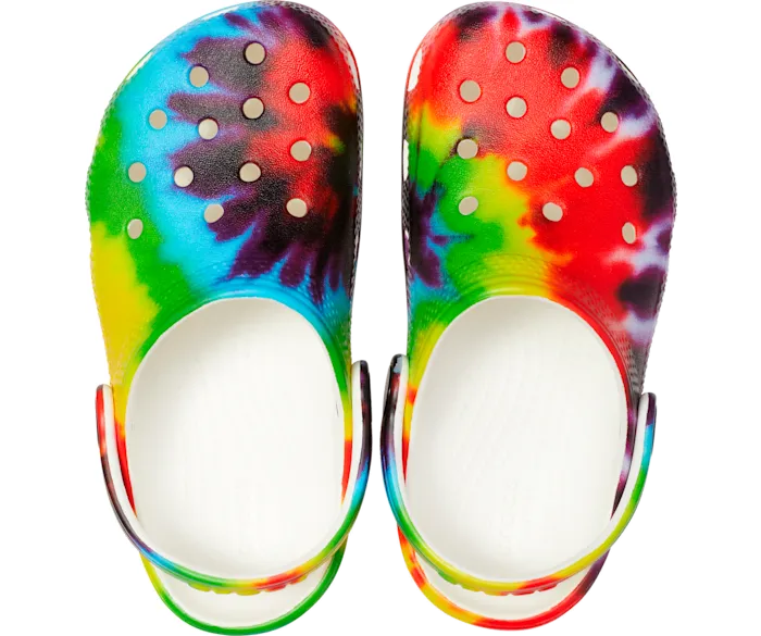 Toddler Classic TieDye Graphic Clog Multi Kids Crocs Clogs