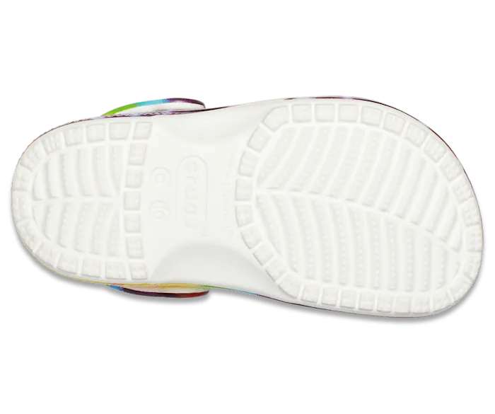 Toddler Classic TieDye Graphic Clog Multi Kids Crocs Clogs