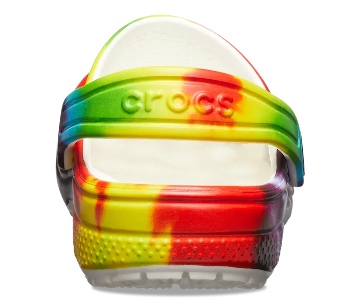 Toddler Classic TieDye Graphic Clog Multi Kids Crocs Clogs