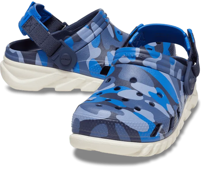 Toddler Duet Max Camo Redux Clog Navy Stucco Kids Crocs Clogs