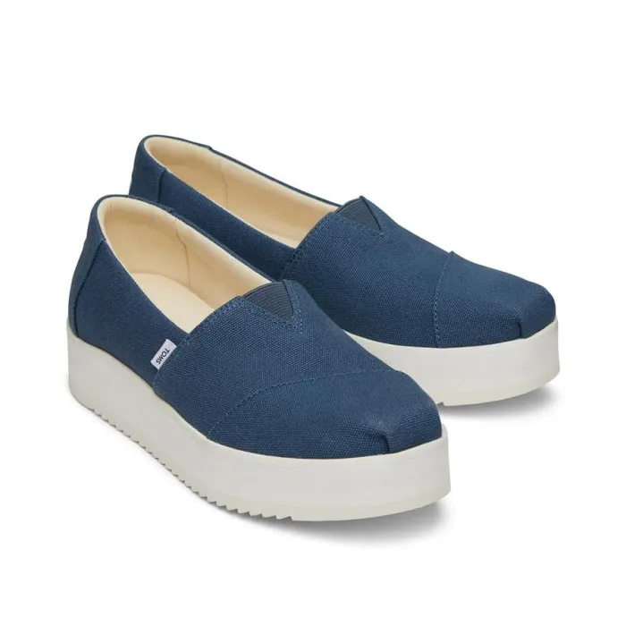 Toms Alpargatas Alpargata Midform Espadrille Majolica Blue 8211 Women