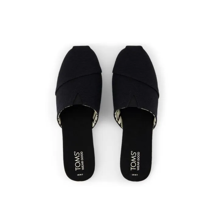 Toms Alpargatas Alpargata Mule Black Heritage Canvas 8211 Women Toms Alpargatas Alpargata Mule Black Heritage Canvas 8211 Women