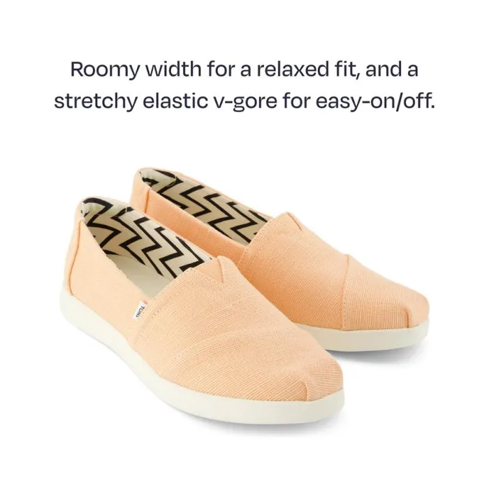 Toms Alpargatas Alpargata Plus Peach Heritage Canvas 8211 Women