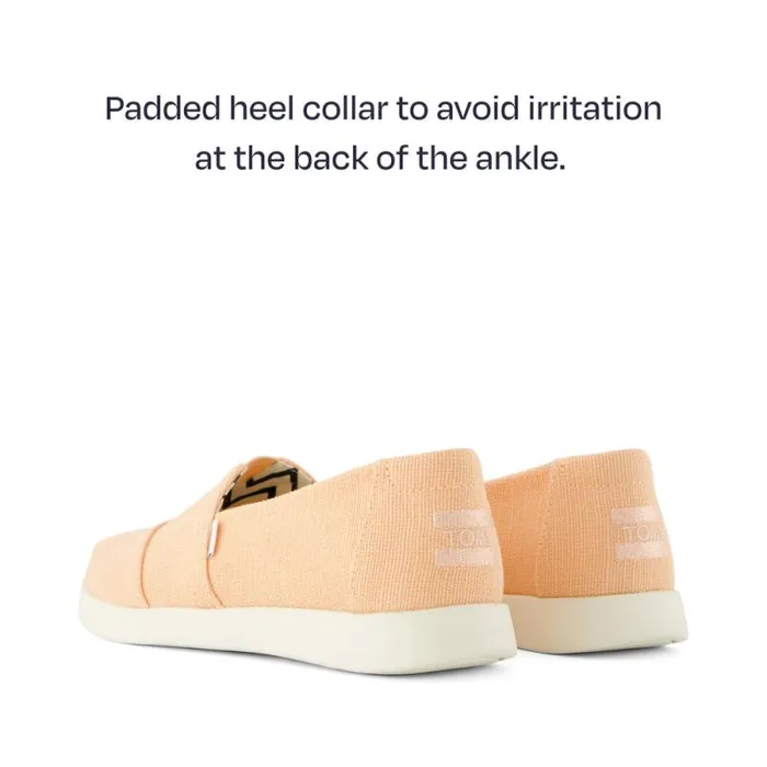 Toms Alpargatas Alpargata Plus Peach Heritage Canvas 8211 Women