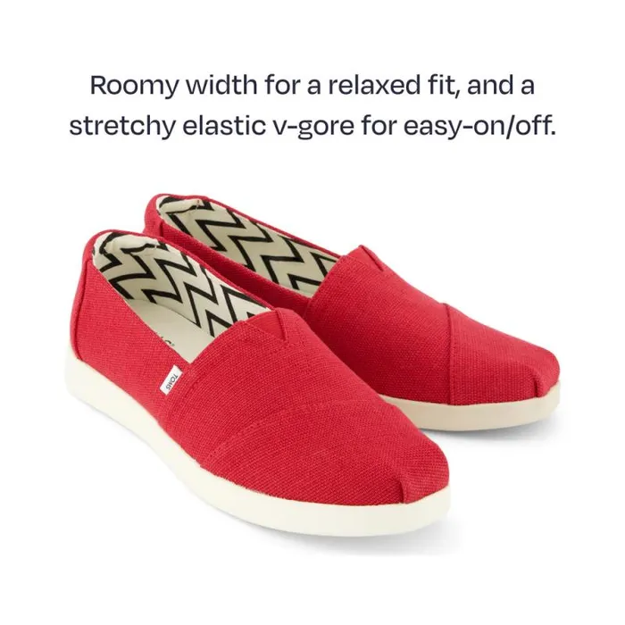 Toms Alpargatas Alpargata Plus Red Heritage Canvas 8211 Women