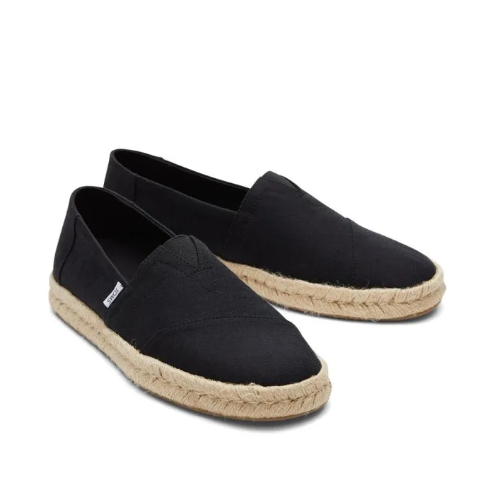 Toms Alpargatas Alpargata Rope 20 Espadrille Black Recycled Cotton 8211 Men