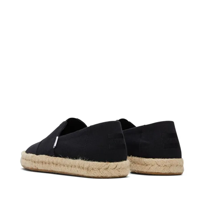 Toms Alpargatas Alpargata Rope 20 Espadrille Black Recycled Cotton 8211 Men