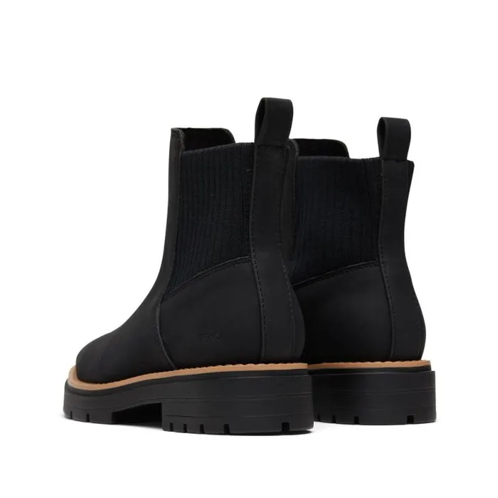 Toms Boots and Booties Cort Boot Vegan Black 8211 Women Toms Boots and Booties Cort Boot Vegan Black 8211 Women