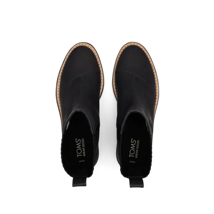 Toms Boots and Booties Cort Boot Vegan Black 8211 Women Toms Boots and Booties Cort Boot Vegan Black 8211 Women