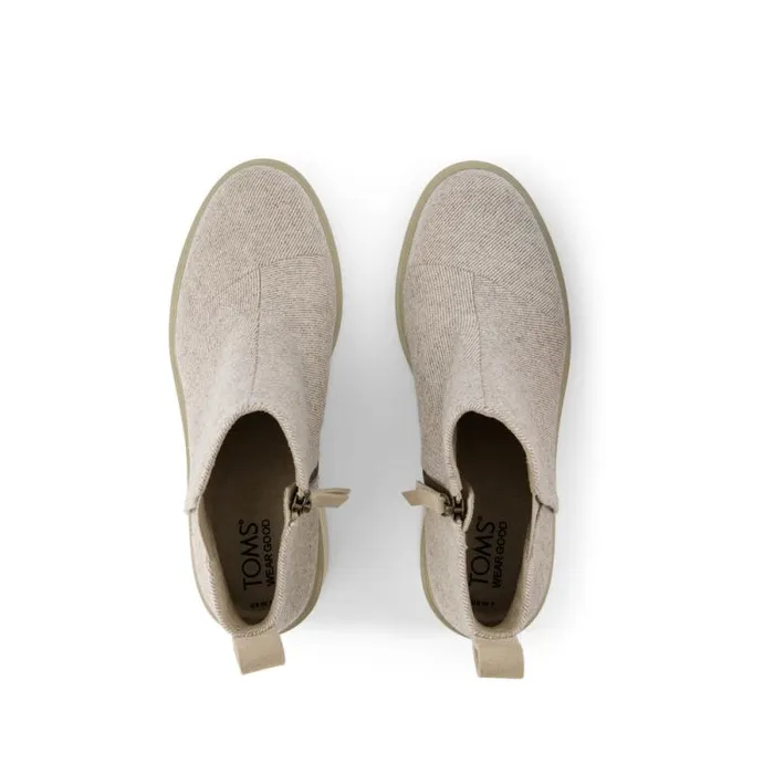 Toms Boots and Booties Maude Wedge Boot Shimmer Natural 8211 Women Toms Boots and Booties Maude Wedge Boot Shimmer Natural 8211 Women