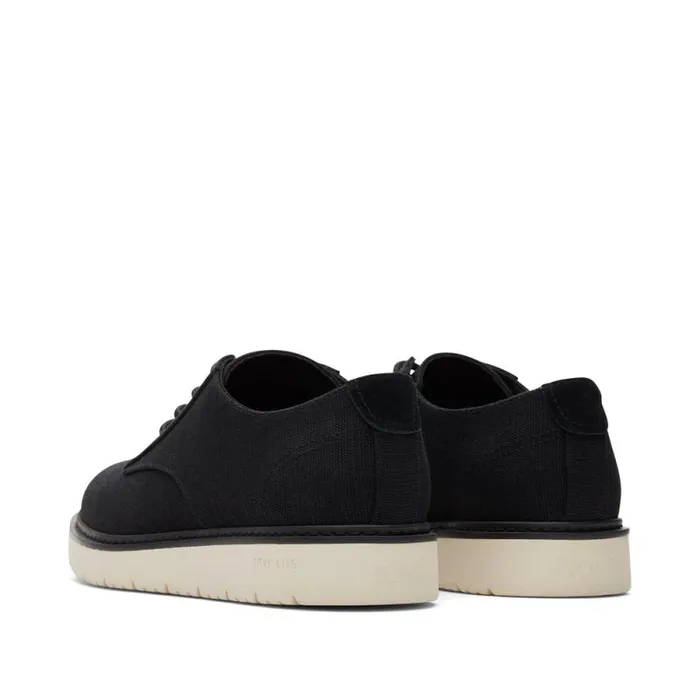Toms Dress Casual Navi TRVL LITE Dress Shoe Black Heritage Canvas 8211 Men