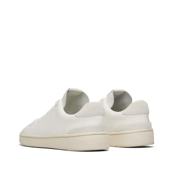 Toms Dress Casual TRVL LITE LaceUp Sneaker Porcelain Leather 8211 Men