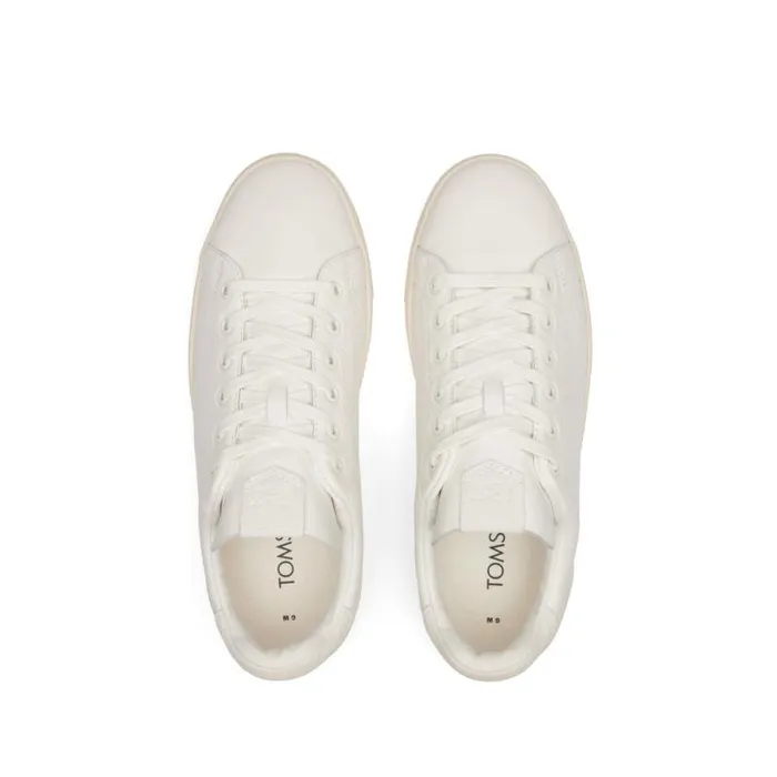 Toms Dress Casual TRVL LITE LaceUp Sneaker Porcelain Leather 8211 Men