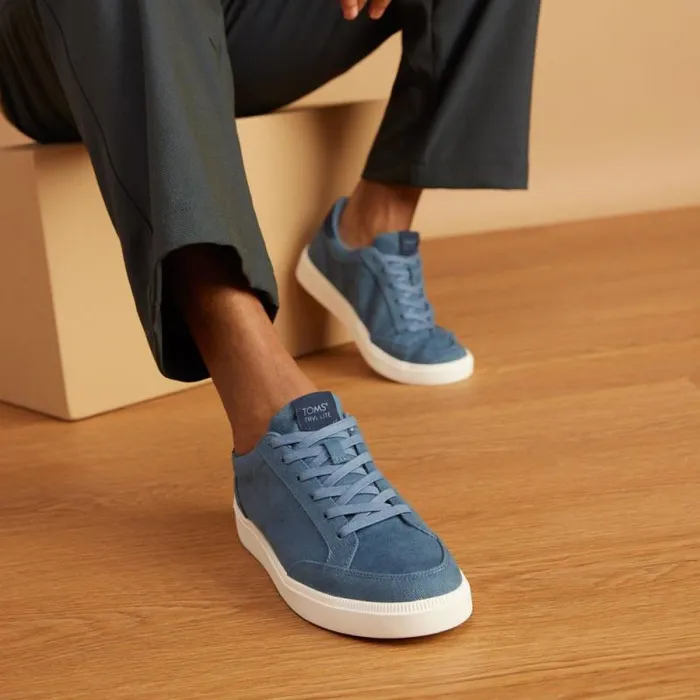 Toms Dress Casual TRVL LITE Rio Twill Sneaker Slate Blue Vintage Twill 8211 Men Toms Dress Casual TRVL LITE Rio Twill Sneaker Slate Blue Vintage Twill 8211 Men