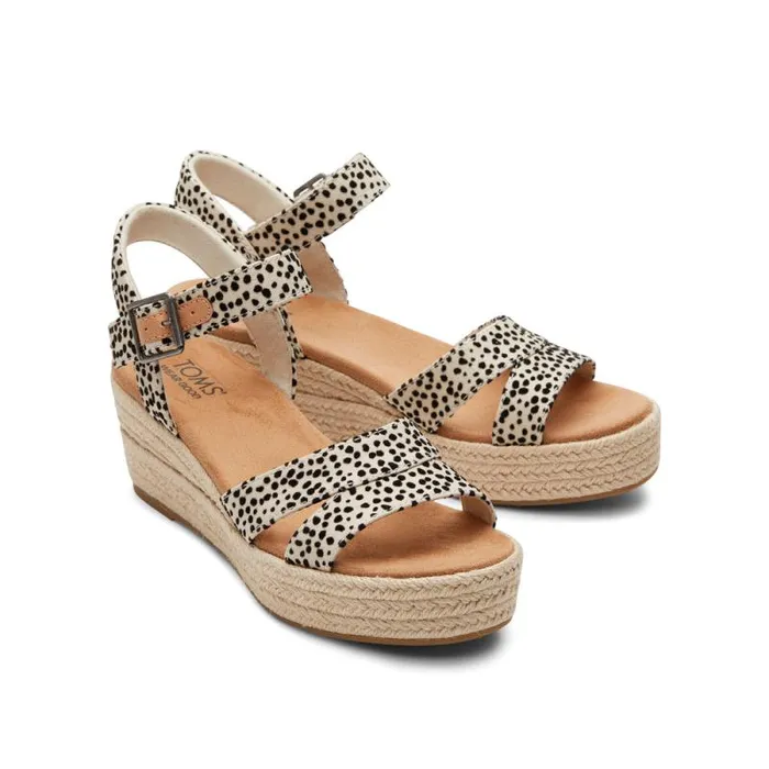 Toms Espadrilles Audrey Wedge Sandal Mini Cheetah 8211 Women Toms Espadrilles Audrey Wedge Sandal Mini Cheetah 8211 Women