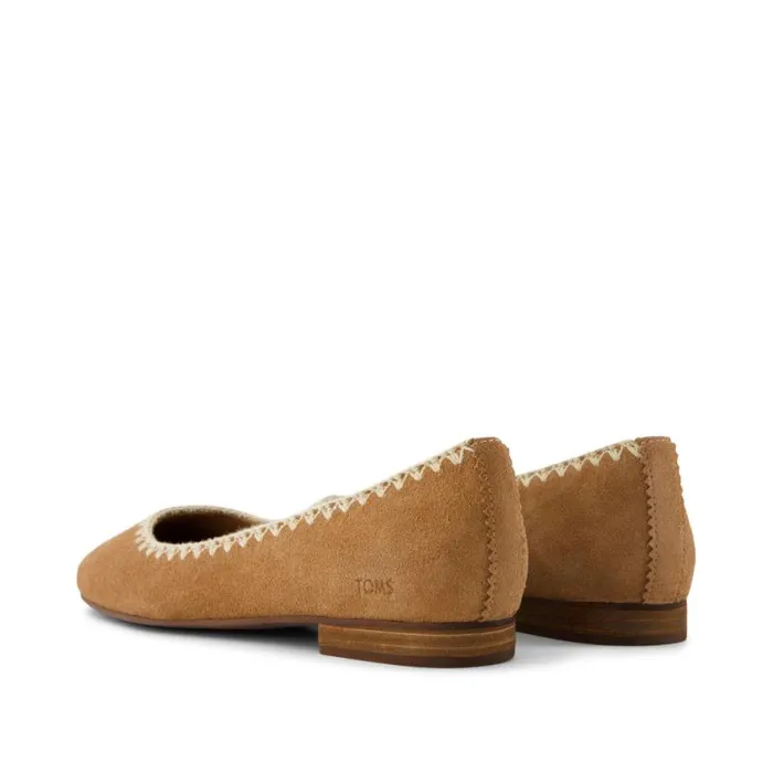 Toms Flats and Loafers Briella Flat Deco Brown Deco Stitch 8211 Women Toms Flats and Loafers Briella Flat Deco Brown Deco Stitch 8211 Women