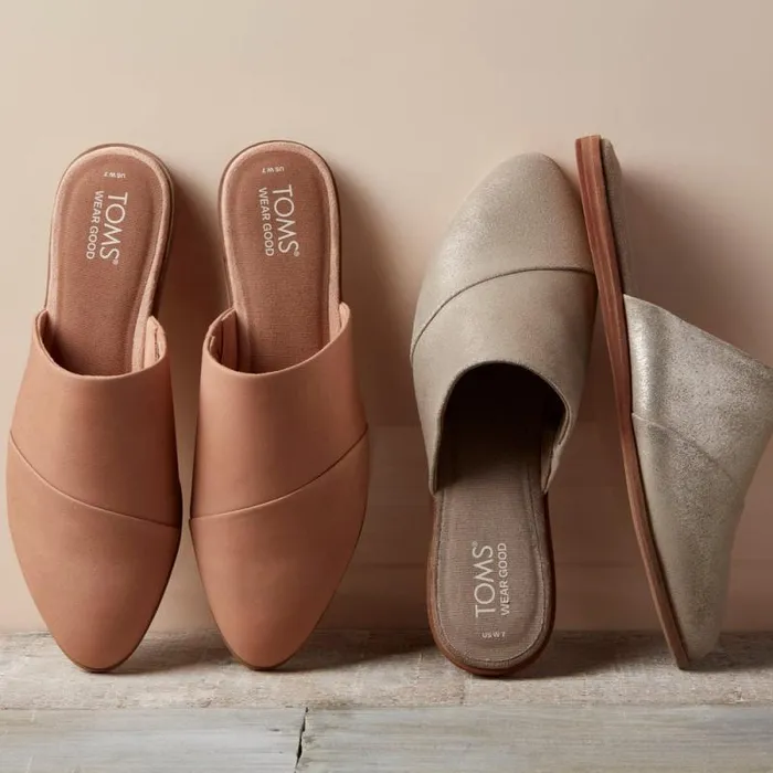 Toms Flats and Loafers Jade Flat Honey Leather 8211 Women