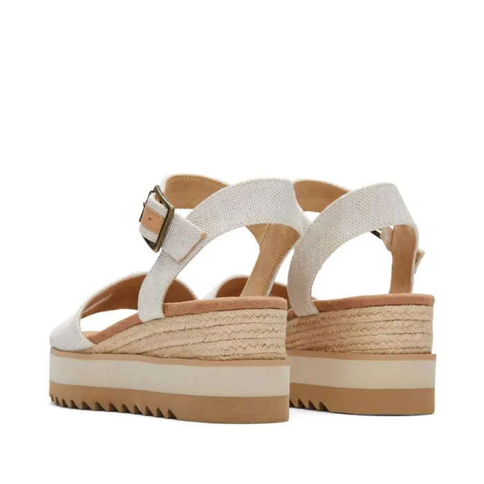 Toms Heels and Wedges Diana Wedge Sandal Natural 8211 Women