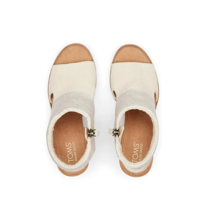 Toms Heels and Wedges Eliana Heeled Sandal Beige Suede 8211 Women Toms Heels and Wedges Eliana Heeled Sandal Beige Suede 8211 Women