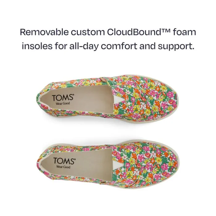 Toms Slip Ons Alpargata Plus Roses Liberty Print 8211 Women