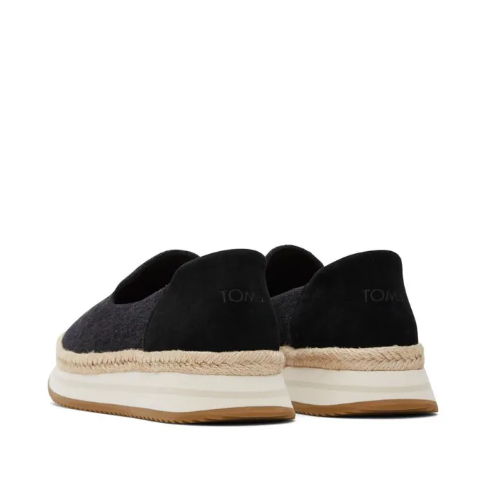 Toms Slip Ons Jocelyn Espadrille Sneaker Suede Black 8211 Women
